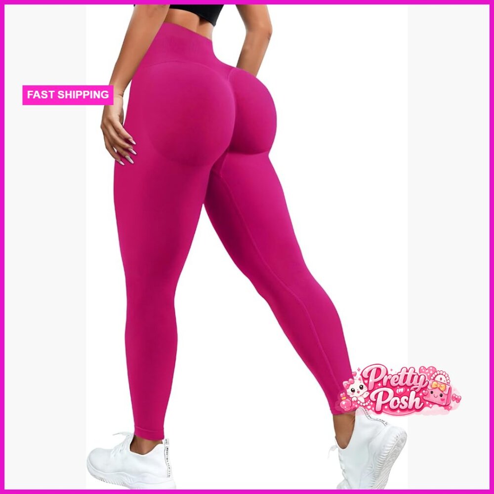 Hidden Scrunch Butt Lifting Leggings Tummy Control High Waisted Workout